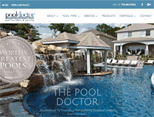 Tablet Screenshot of pooldoctorsi.com